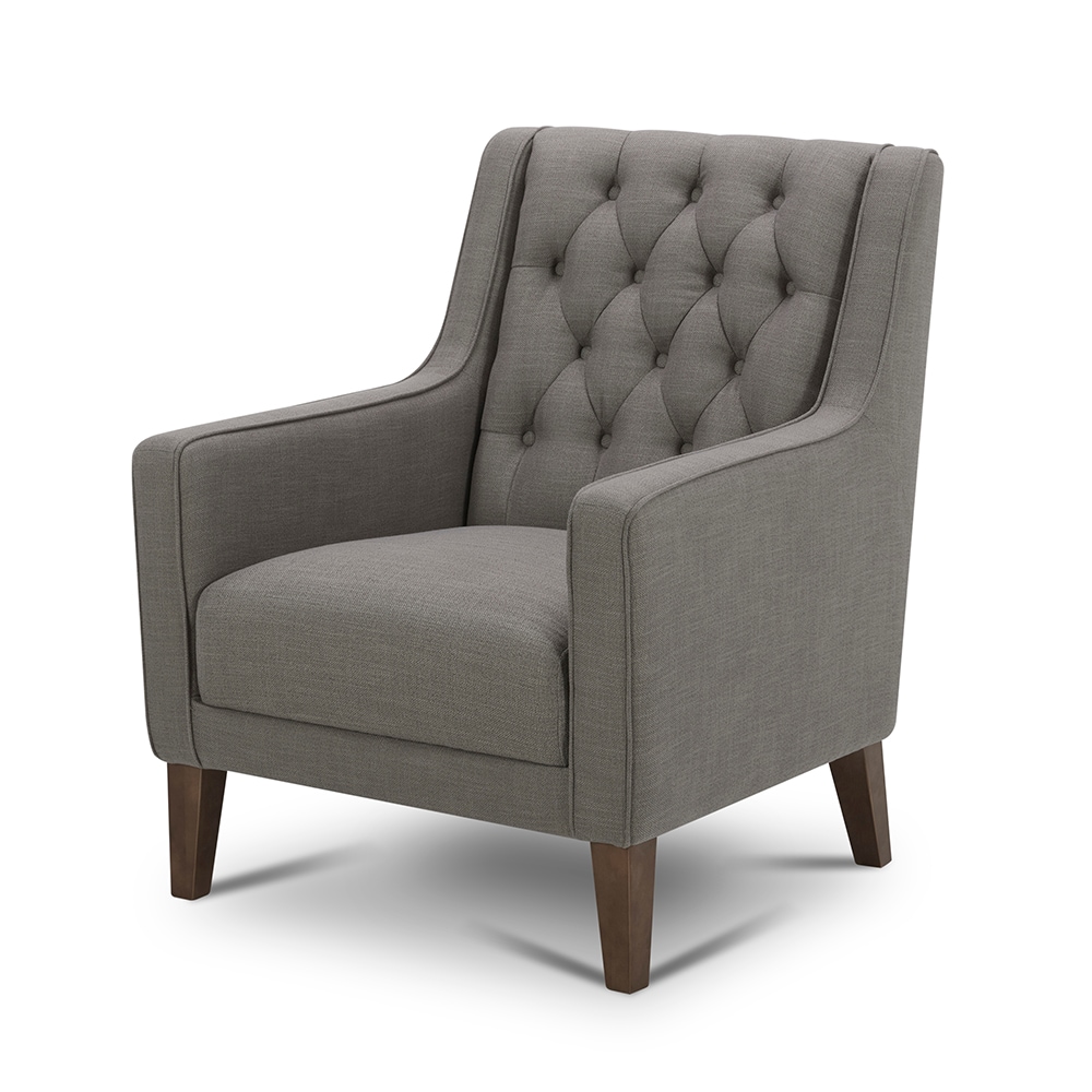 Chair 30.71-in W Casual Grey Accent Armchair