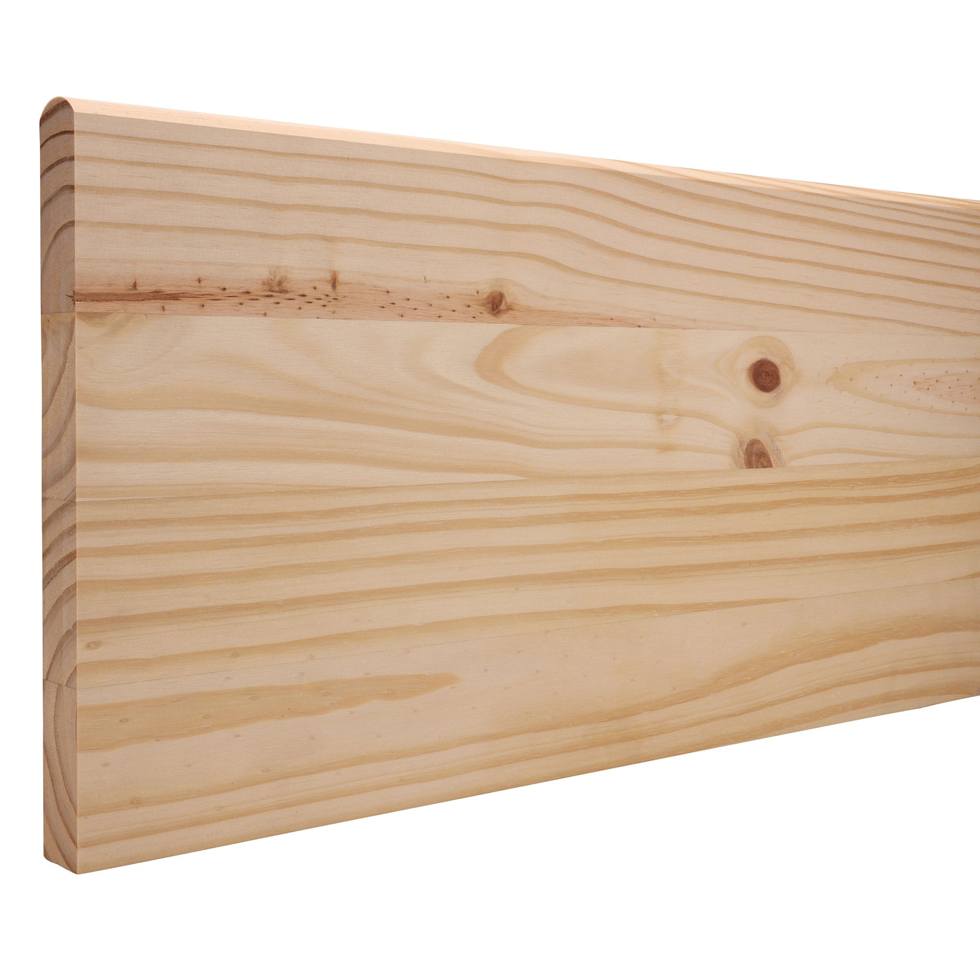 48-in x 11.25-in x 1.063-in Unfinished Pine No return Bullnose Stair Tread