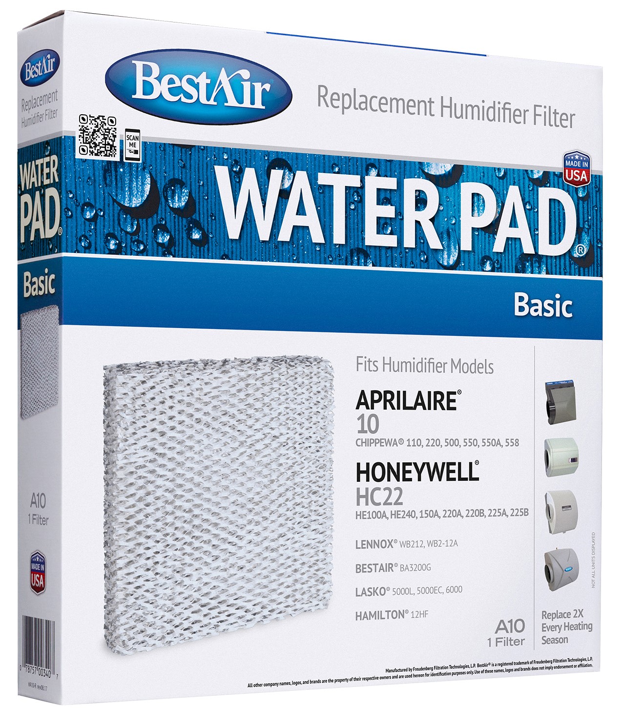 BestAir Replacement Humidifier Filter #A10