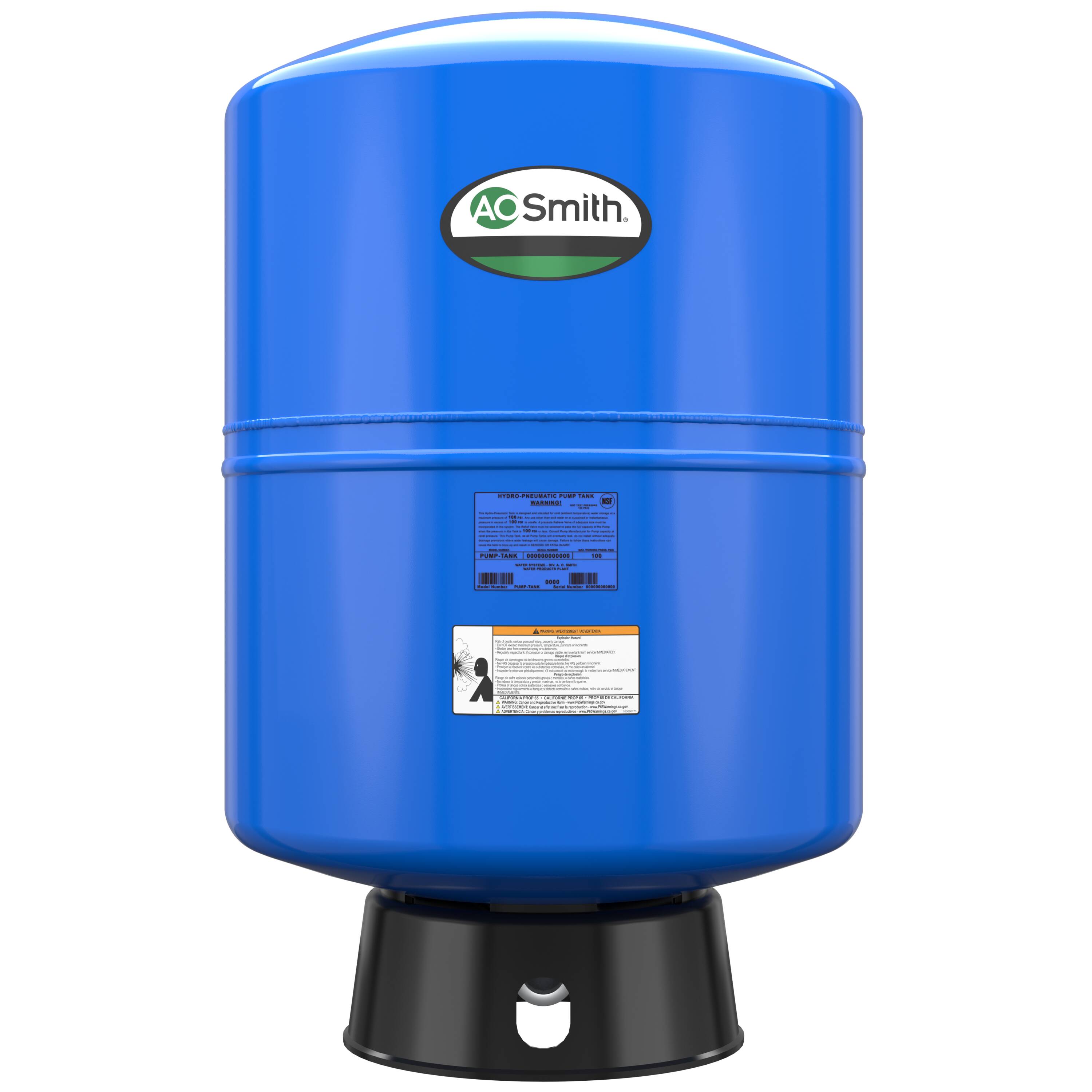 36.0-Gallon Vertical Well Pressure Tank