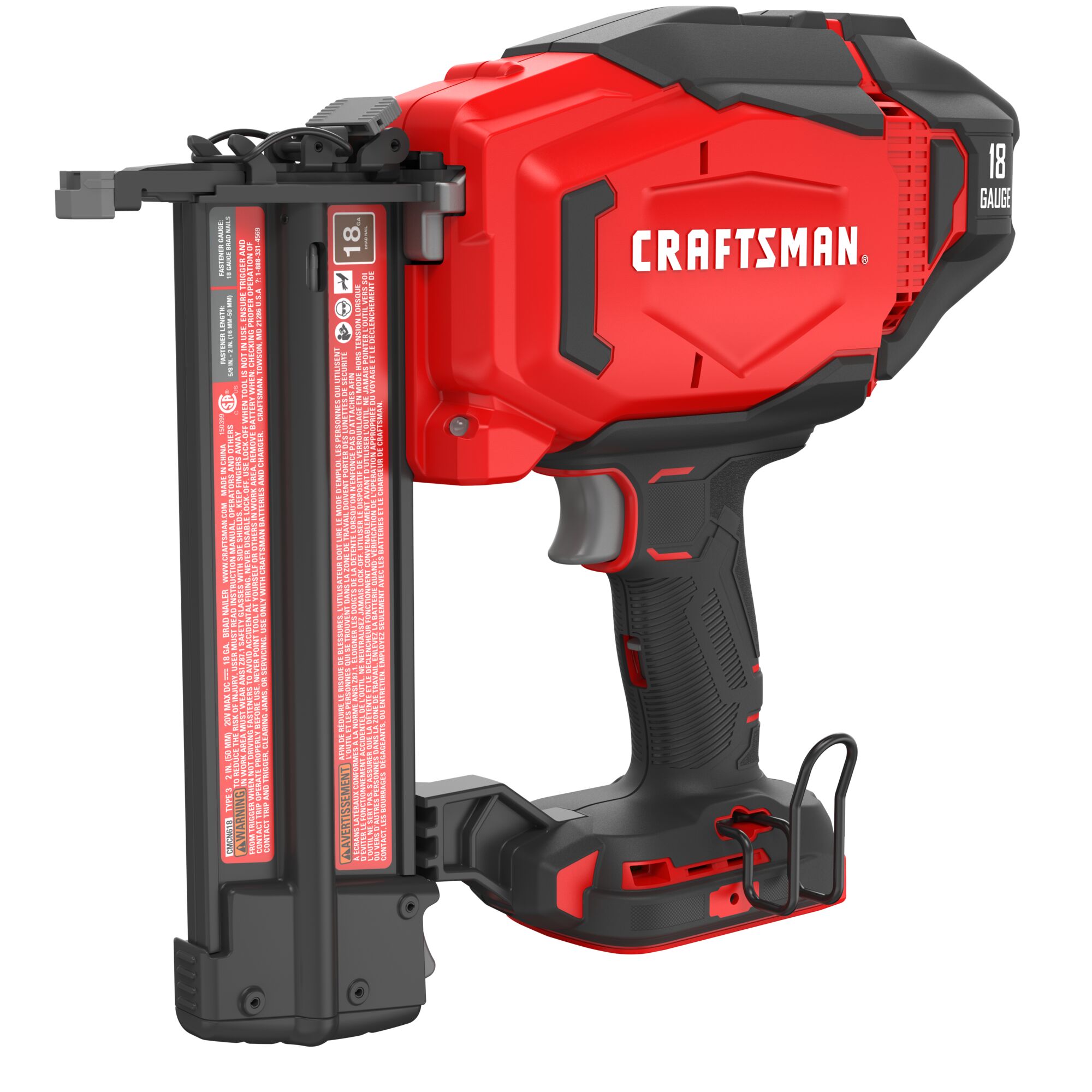 V20 2-in 18 -Gauge Cordless Straight Brad Nailer (Battery Not Included and Charger Not Included)