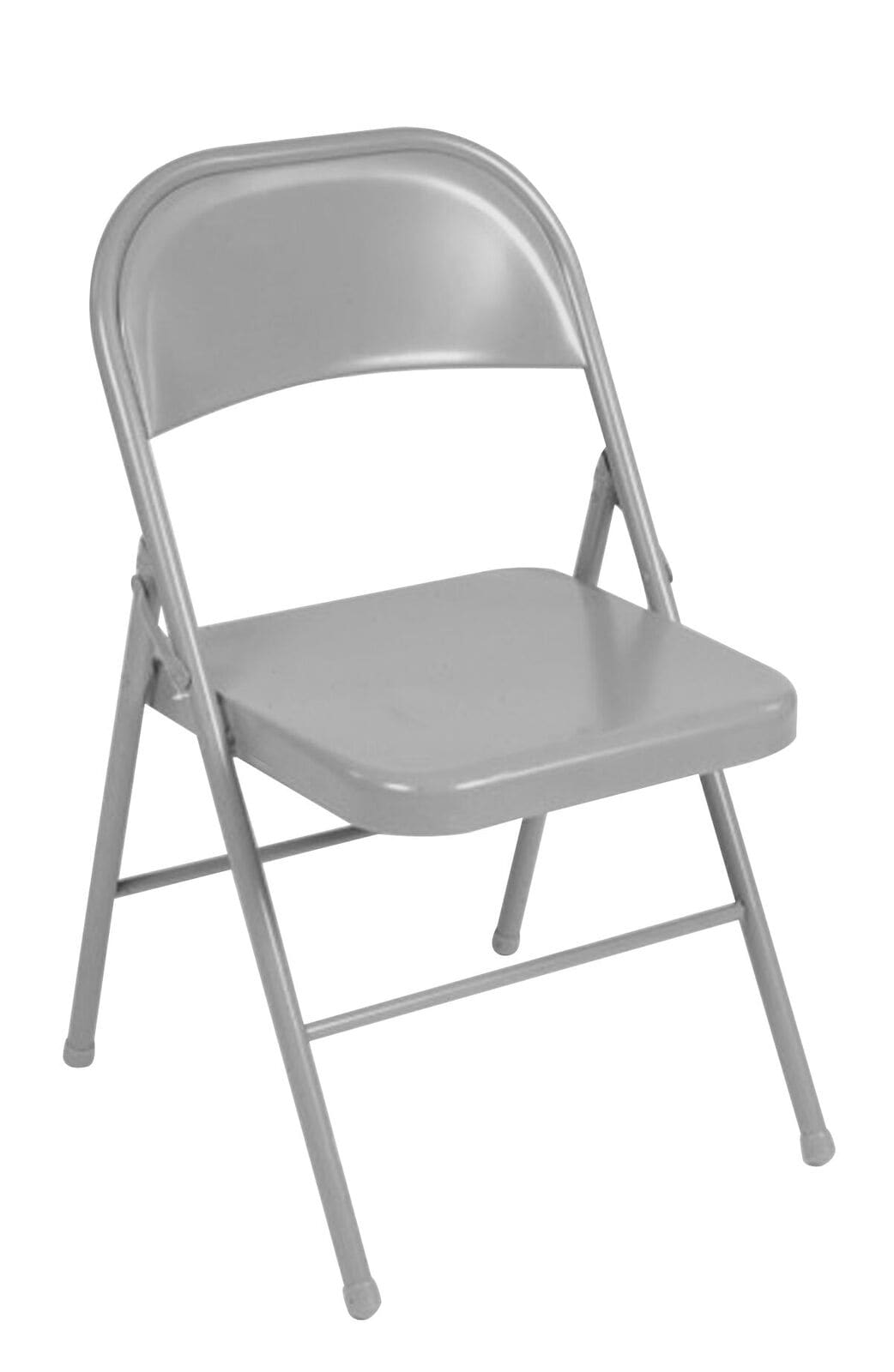 Gray Residential Standard Metal Folding Chair (Indoor or Outdoor)