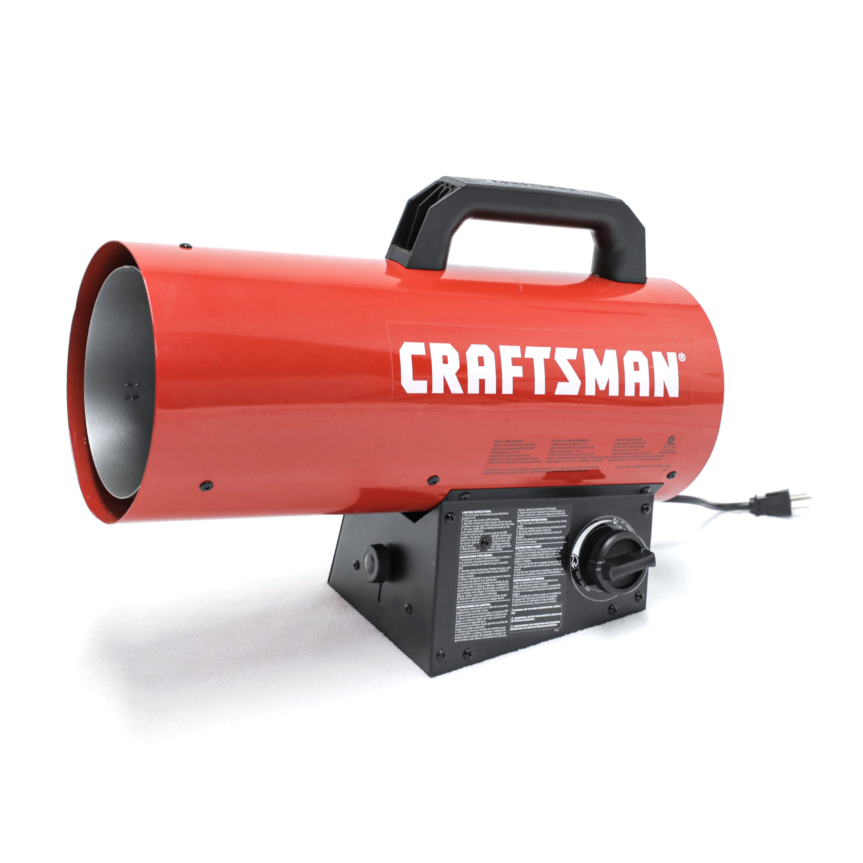 Craftsman forced air propane 60000 -BTU Outdoor Portable Forced air Propane Heater