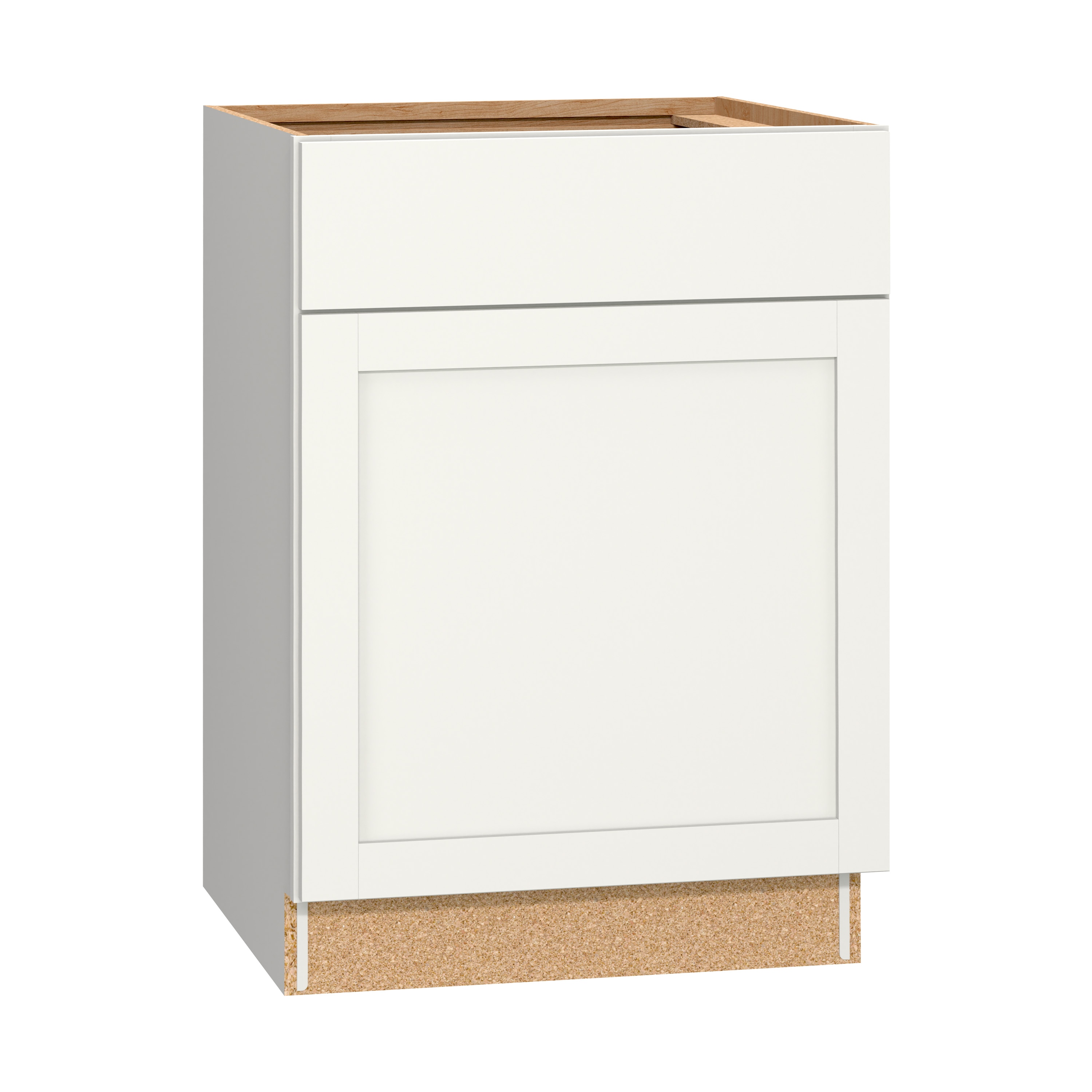 Arcadia 24-in W x 35-in H x 23.75-in D White Base Fully assembled Cabinet Recessed Panel Shaker
