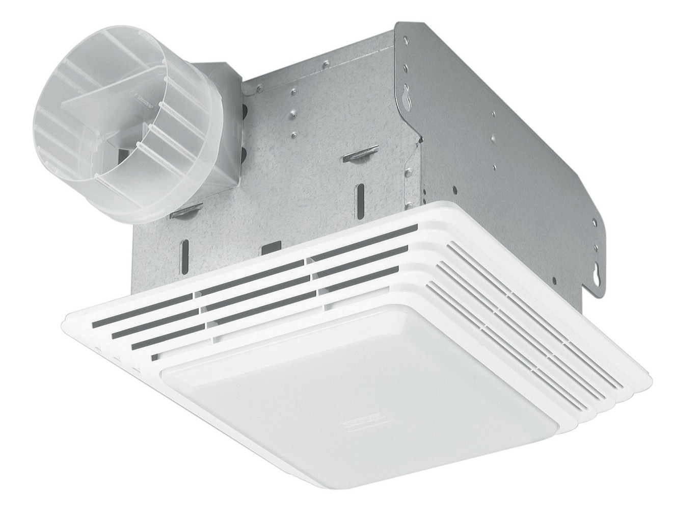 2.5-Sone 50-CFM White Lighted Bathroom Fan