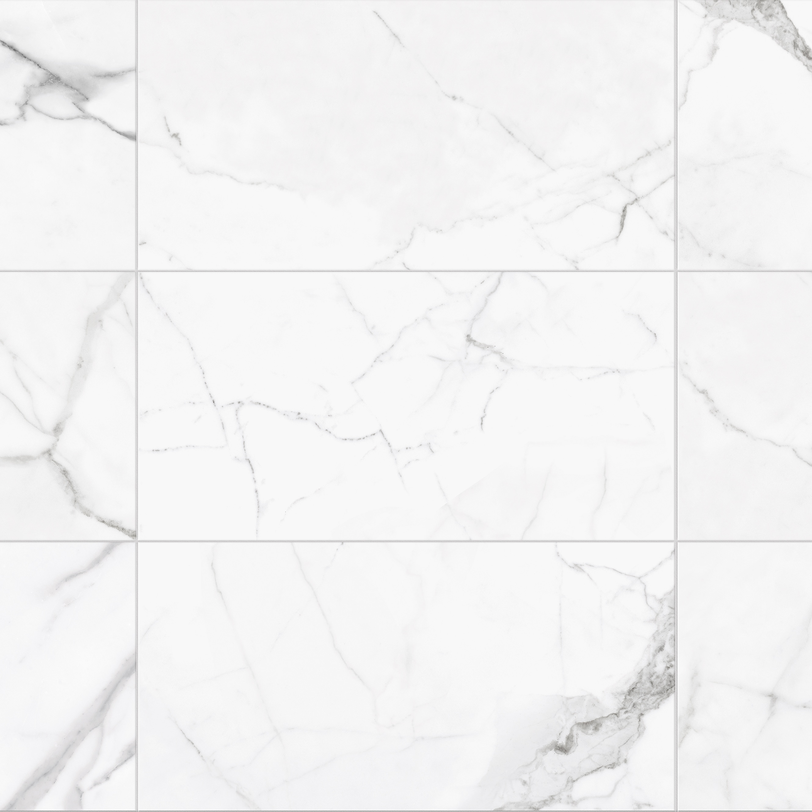 Statuario 12-in x 24-in Polished Porcelain Floor and Wall Tile ( 1.93-sq ft Piece )