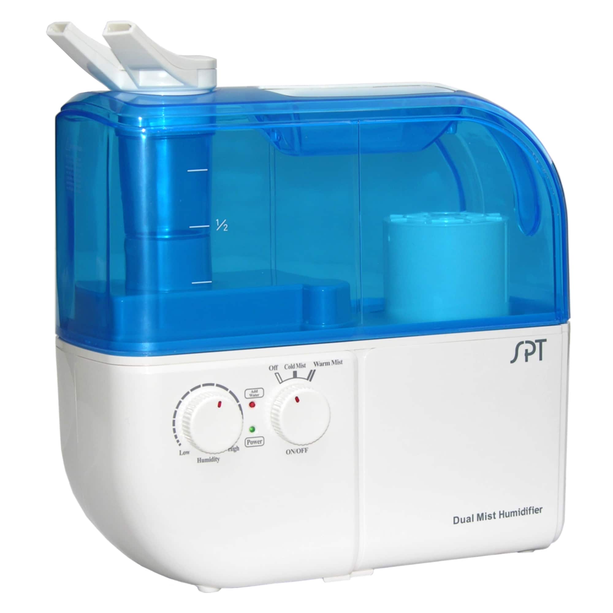 SPT Cool mist/Warm mist Medium Room Tabletop Humidifier - Blue #SU-4010