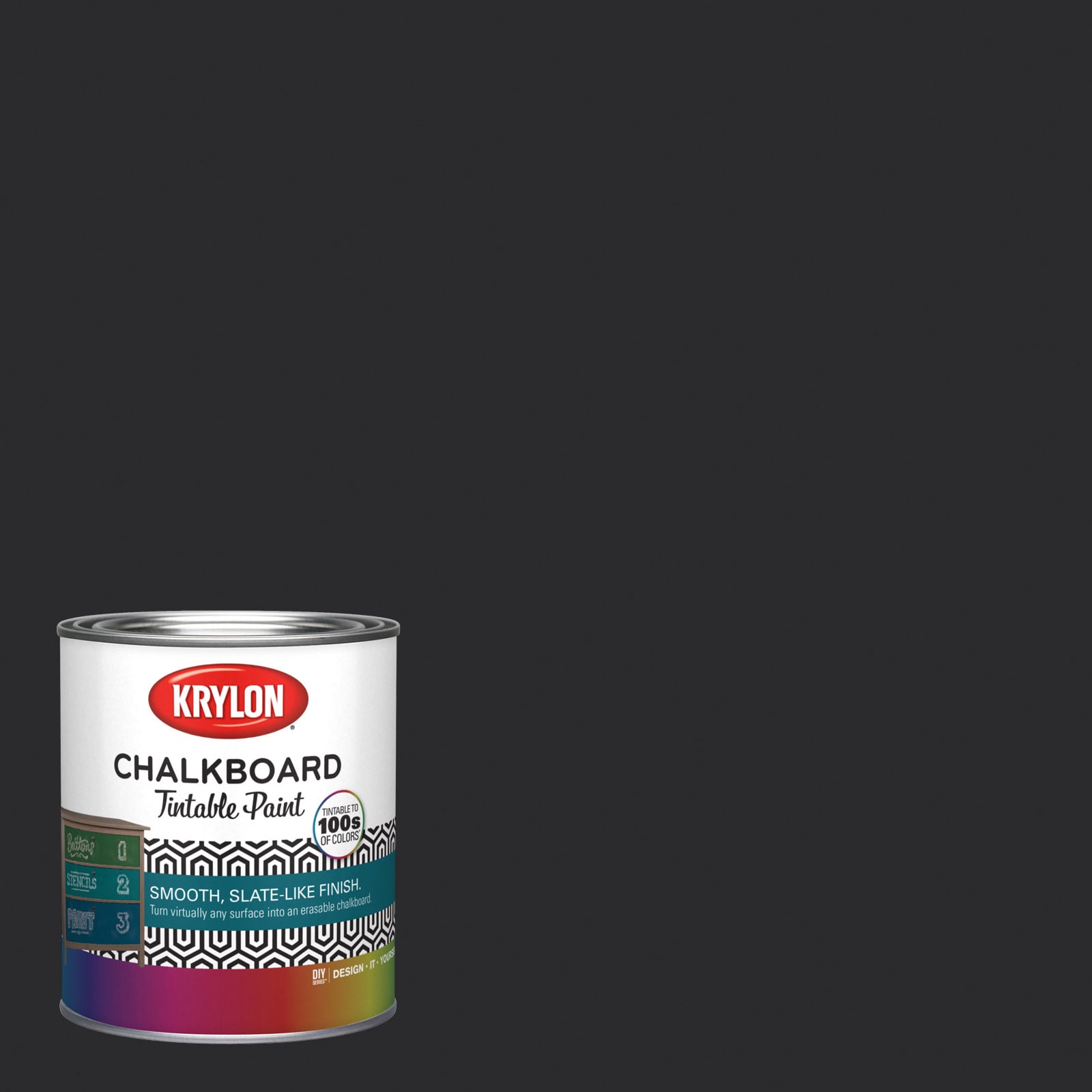 Latex Dark Kettle Black 4011-2 Chalkboard Paint (1-quart)