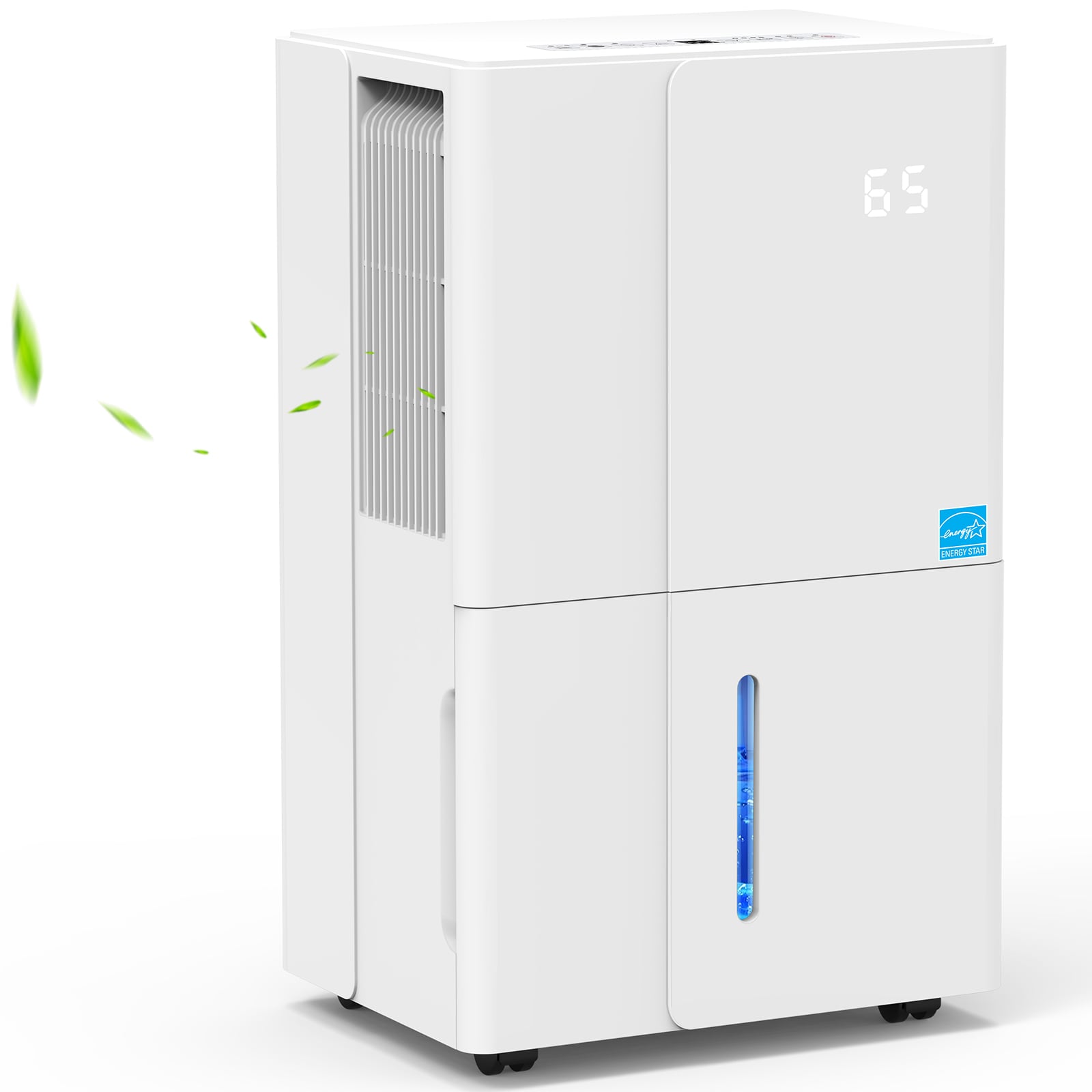 COWSAR 80 -Pint Large Room Dehumidifier For Basements , Bathrooms , Crawlspaces White #LSDE6580